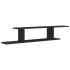 Estante de pared para TV madera contrachapada negro
