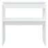 Mesa consola madera de ingeniería blanca 80x30x80