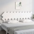 Cabecero de cama madera maciza de pino blanco 196x3x80,5