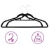 Juego de perchas ropa 50 uds antideslizantes terciopelo
