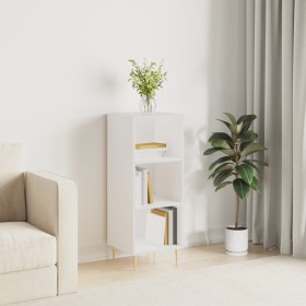 Aparador de madera de ingeniería blanco 34,5x32,5x90