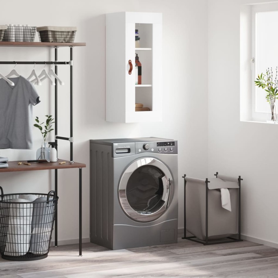 Armario de pared blanco 34,5x34x90