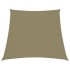Toldo de vela trapezoidal tela oxford beige 3/4x3