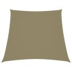 Toldo de vela trapezoidal tela oxford beige 3/4x3 m
