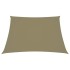 Toldo de vela trapezoidal tela oxford beige 3/4x3