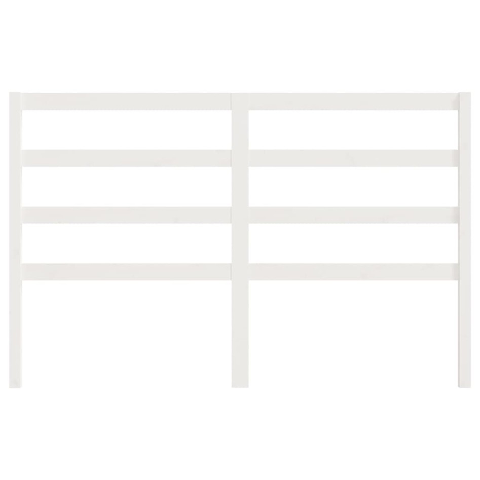 Cabecero de cama madera maciza de pino blanco 126x4x100