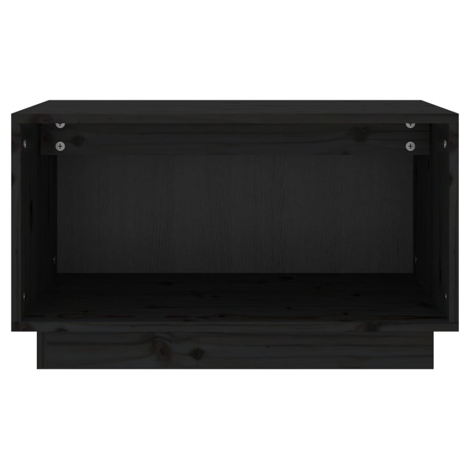 Mueble de TV de madera maciza de pino negro 60x35x35