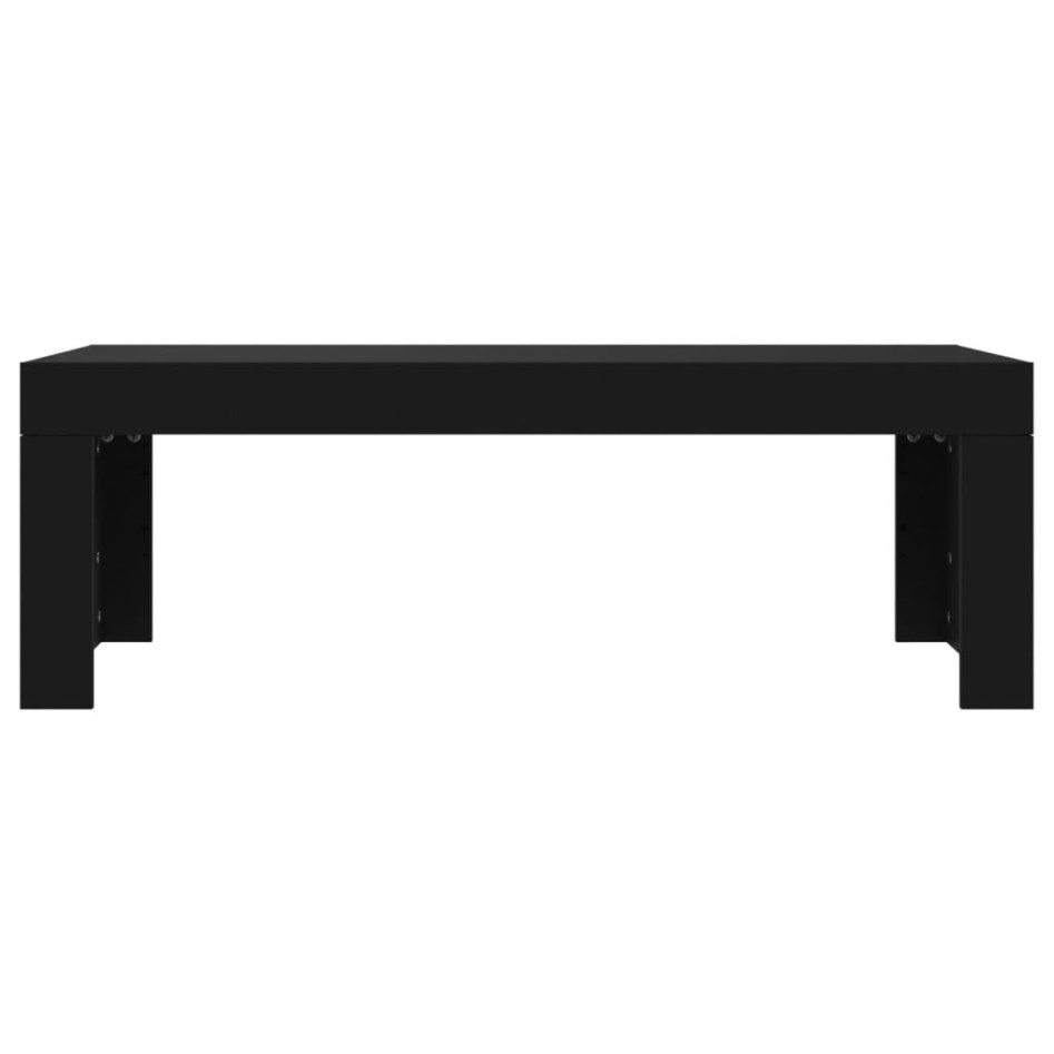 Mesa de centro madera de ingeniería negro 102x50x36