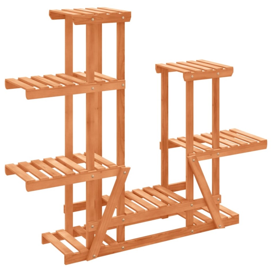 Soporte para flores madera maciza de abeto 95x25x96