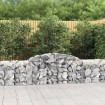Cesta de gaviones forma arco hierro galvanizado 300x50x60/80 cm