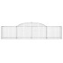 Cesta de gaviones forma arco hierro galvanizado 300x50x60/80