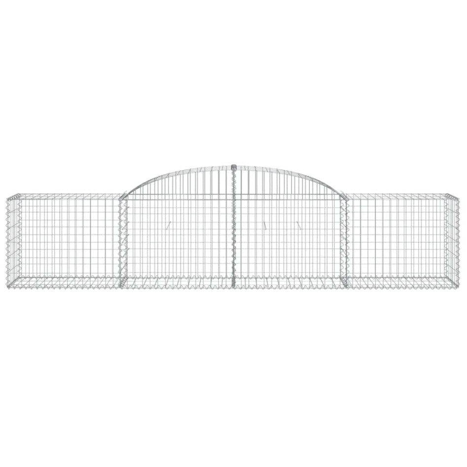 Cesta de gaviones forma arco hierro galvanizado 300x50x60/80