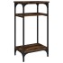 Mesa auxiliar madera contrachapada roble ahumado 40x30x75