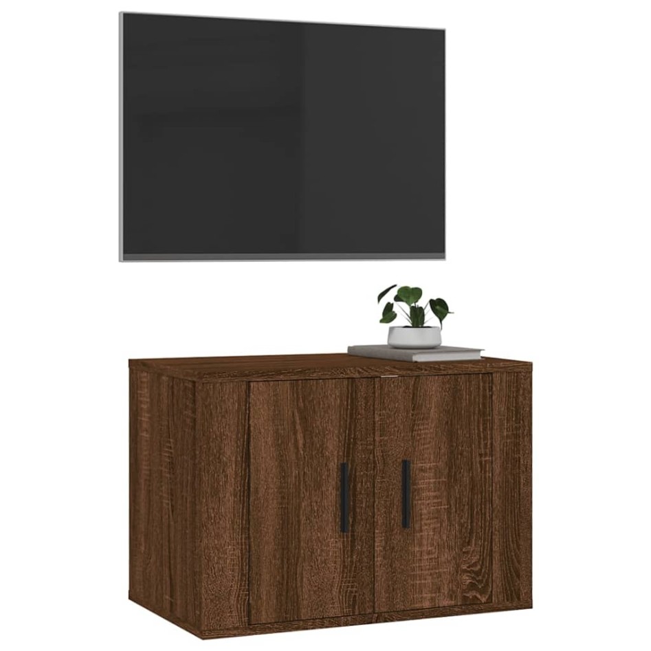 Mueble para TV de pared roble marrón 57x34,5x40