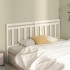 Cabecero de cama madera maciza de pino blanco 206x4x100