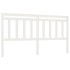 Cabecero de cama madera maciza de pino blanco 206x4x100