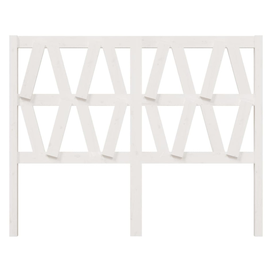 Cabecero de cama madera maciza de pino blanco 126x4x100