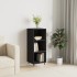 Aparador de madera de ingeniería negro 34,5x32,5x90
