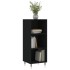 Aparador de madera de ingeniería negro 34,5x32,5x90