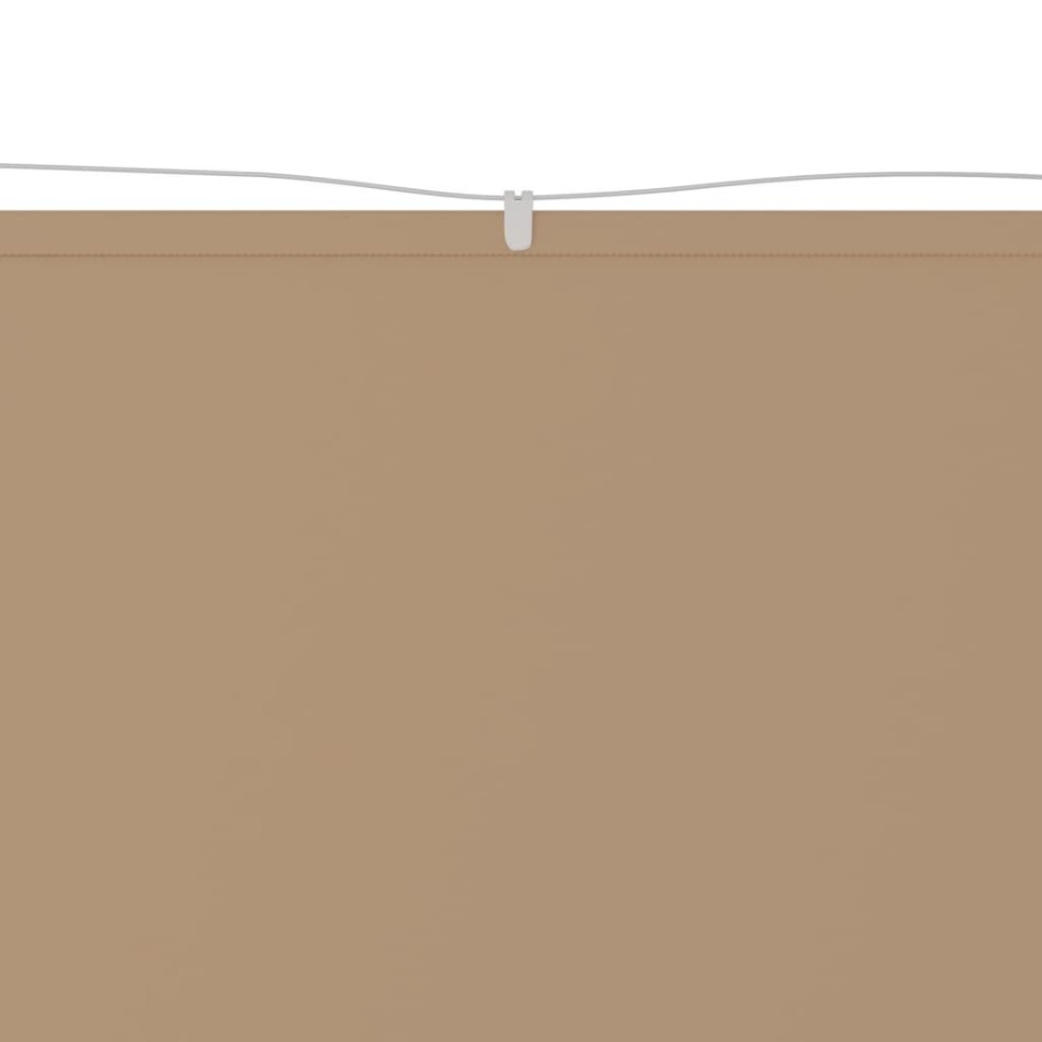 Toldo vertical tela oxford gris taupé 140x600