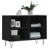 Mueble de TV madera de ingeniería negro 69,5x30x50