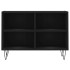 Mueble de TV madera de ingeniería negro 69,5x30x50