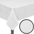 5 manteles blancos 130 x 130