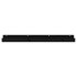 Estantes de pared 2 uds madera maciza de pino negro 110x12x9