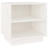 Mesita de noche de madera maciza de pino blanco 40x34x40