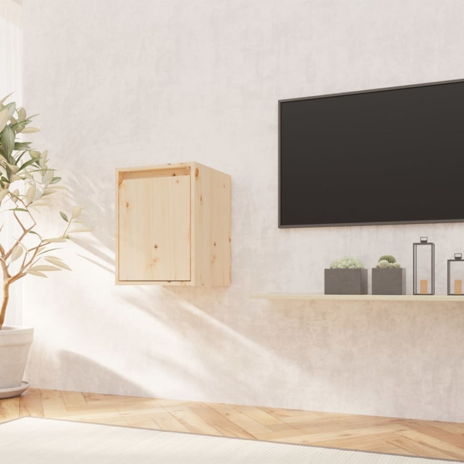 Armario de pared de madera maciza de pino 30x30x40