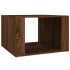 Mesita de noche madera contrachapada marrón roble 57x55x36