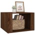Mesita de noche madera contrachapada marrón roble 57x55x36