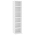Estantería para CDs de madera contrachapada blanco 21x20x88