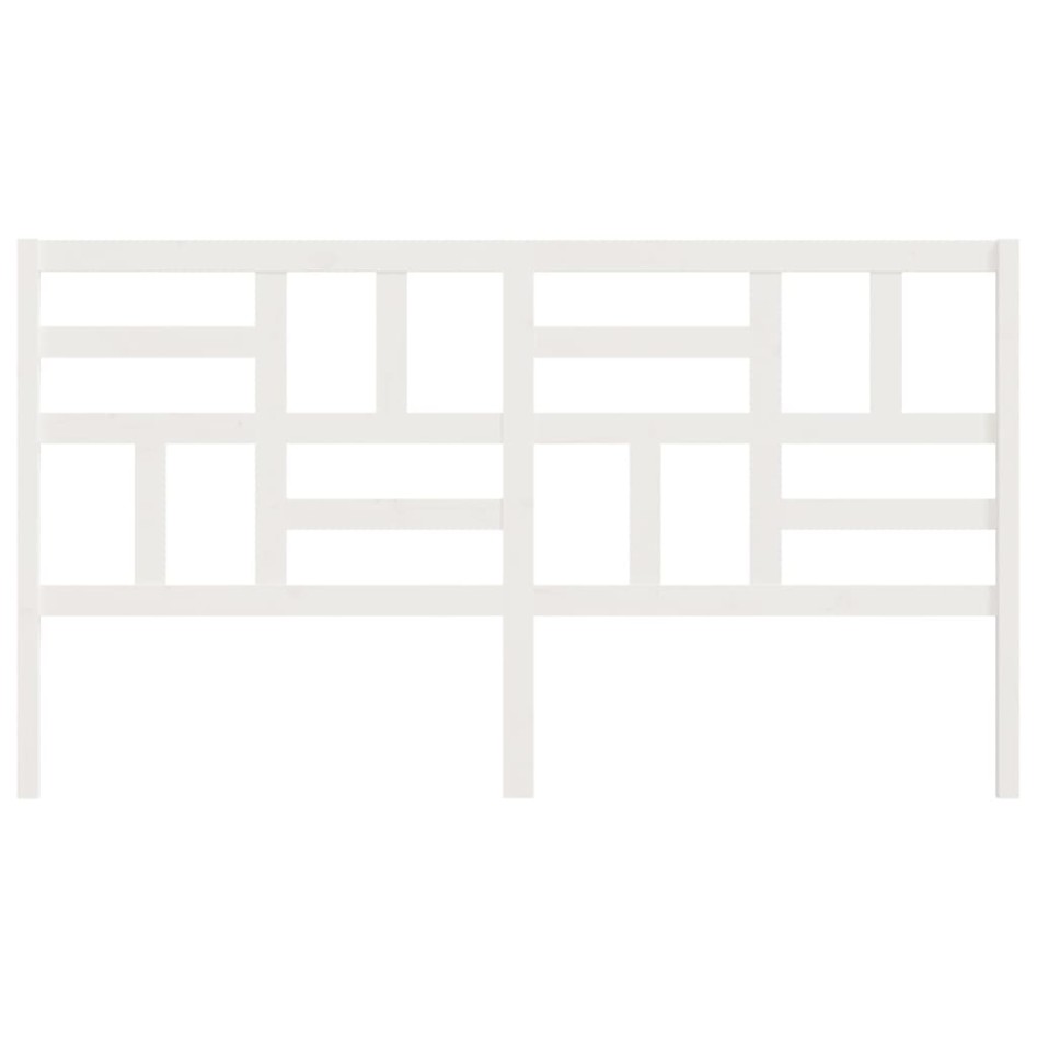 Cabecero de cama madera maciza de pino blanco 206x4x104