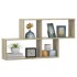 Estante de pared madera contrachapada roble Sonoma 100x18x53