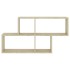 Estante de pared madera contrachapada roble Sonoma 100x18x53