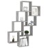 Estante cubo de pared contrachapado gris hormigón 90x15x119