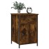 Mesita de noche madera contrachapada roble ahumado 40x42x60