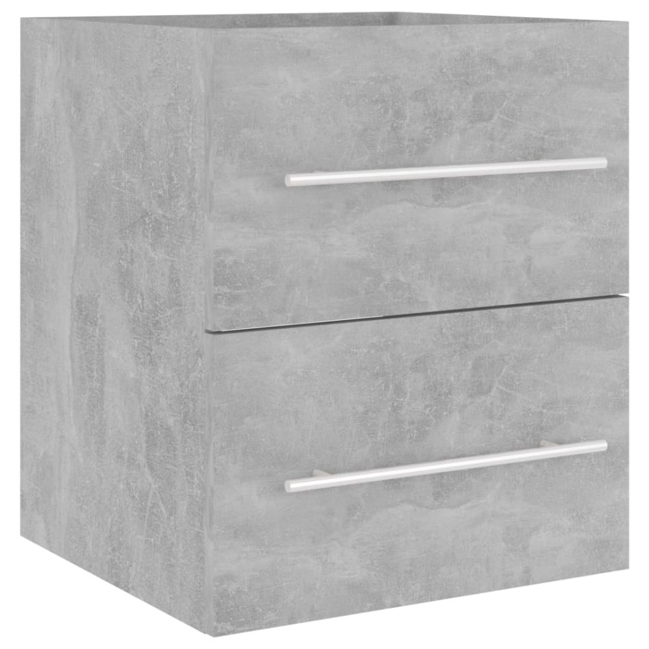 Armario para lavabo madera contrachapada gris 41x38,5x48