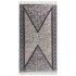 Alfombra de algodón negra y gris 120x180