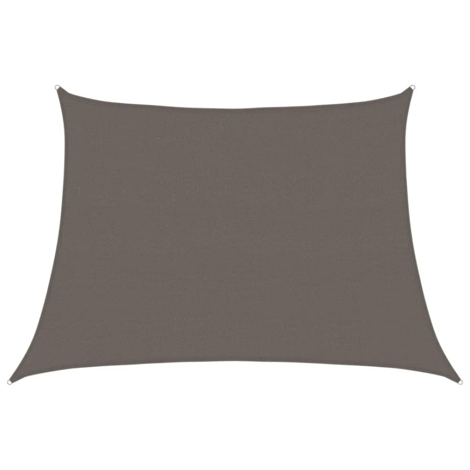 Toldo de vela gris antracita HDPE 160 g/m² 4/5x3