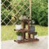 Soporte para flores madera maciza de abeto 58x25x51
