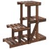 Soporte para flores madera maciza de abeto 58x25x51
