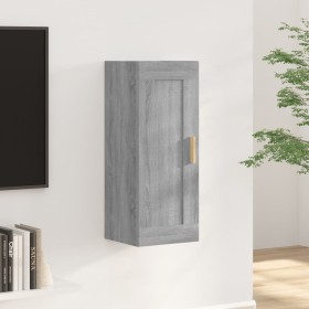 Armario de pared madera de ingeniería gris Sonoma 35x34x90