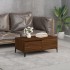 Mesa de centro madera contrachapada marrón roble 90x50x36,5