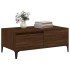 Mesa de centro madera contrachapada marrón roble 90x50x36,5