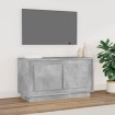 Mueble para TV madera contrachapada gris hormigón 80x35x45 cm