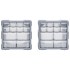 Organizadores multicajones con 12 cajones 2 uds 26,5x16x26