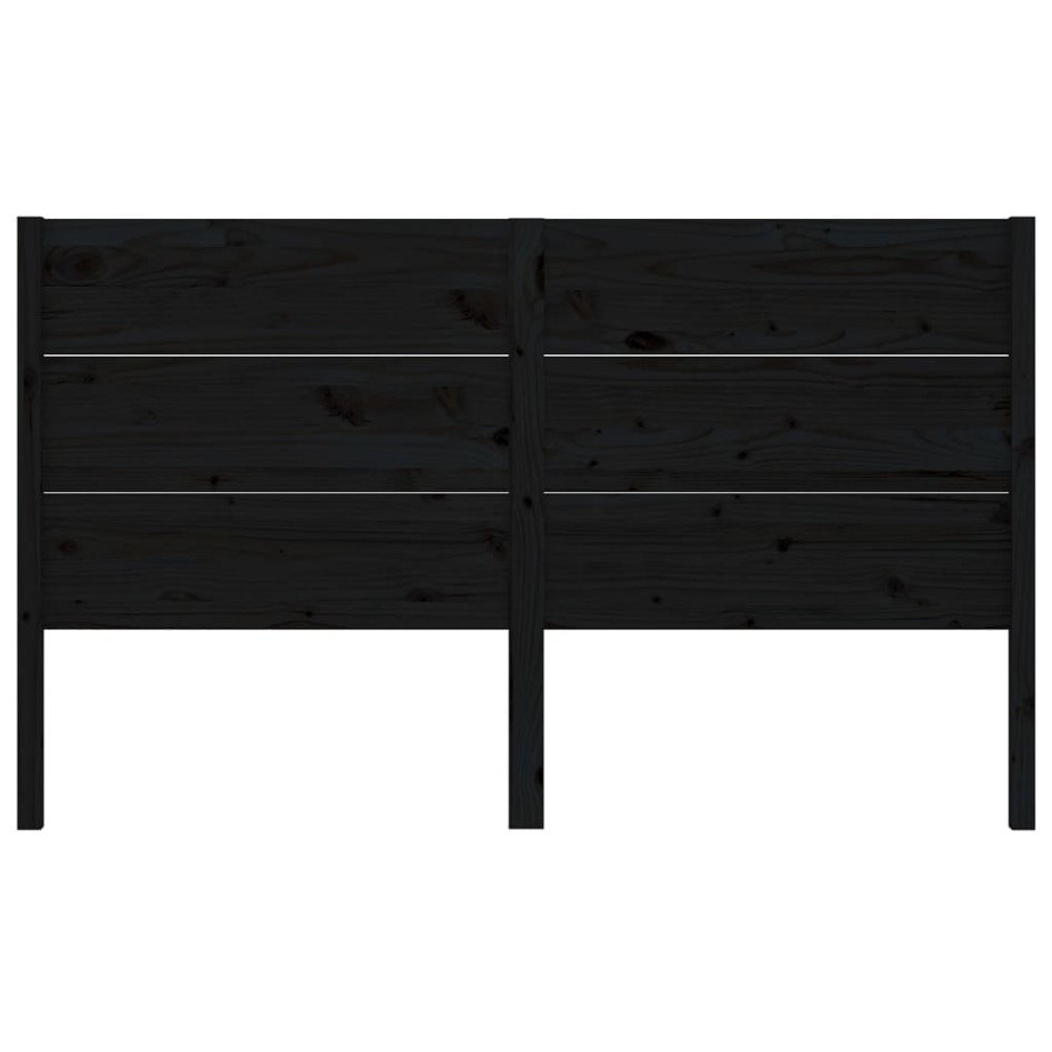 Cabecero madera maciza de pino negro 126x4x100