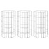Arriate gaviones circular 3 uds acero galvanizado Ø30x50
